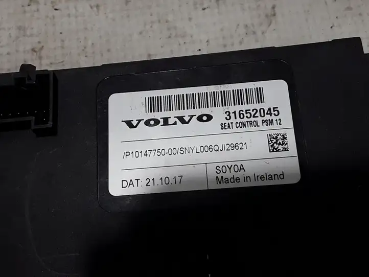 Volvo S90, V90 (2016 - 2020) 31652045 Блок управления сиденьем — фото 2