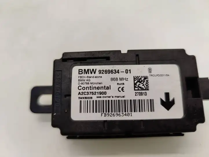 BMW 3 F30 F35 F31 (2012 - 2018) 9269634 Блок управления сигнализацией — фото 5
