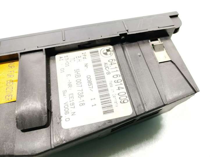 BMW 3 E46 (1998 - 2005)  6914009 Блок управления кондиционера воздуха / климата/ печки (в салоне)