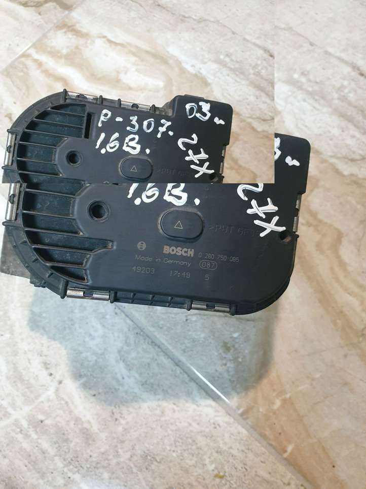 Peugeot 307 (2001 - 2005)  0280750085 Дроссельная заслонка
