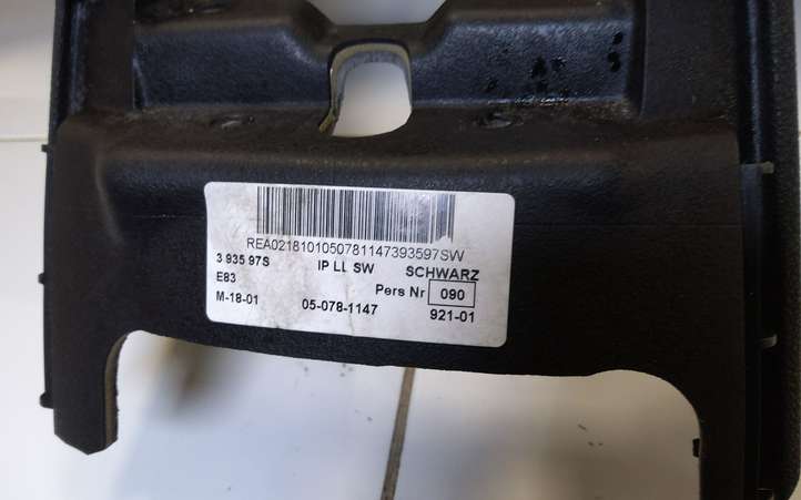 BMW X3 E83 (2003 - 2010)  393597S Панель