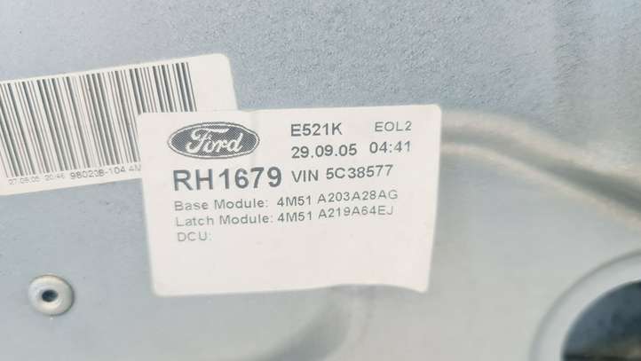 Ford Focus (2005 - 2008)  4M51A045H16A Механизм для электрического подъема окон передней двери (без двигателя)