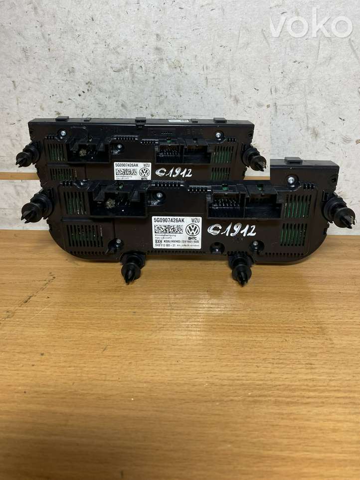 Volkswagen Golf VII (2013 - 2019)  5G0907426AK Блок управления кондиционера воздуха / климата/ печки (в салоне)