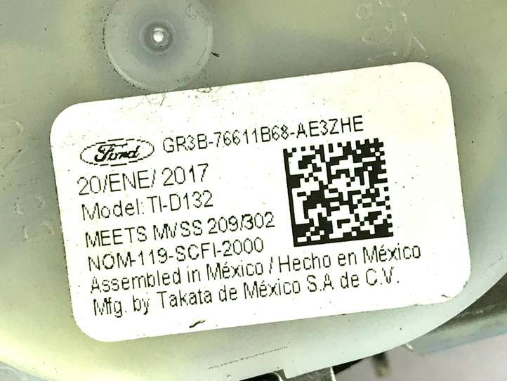Ford Mustang VI (2015 - )  BR3B76611B69A Задний ремень безопасности