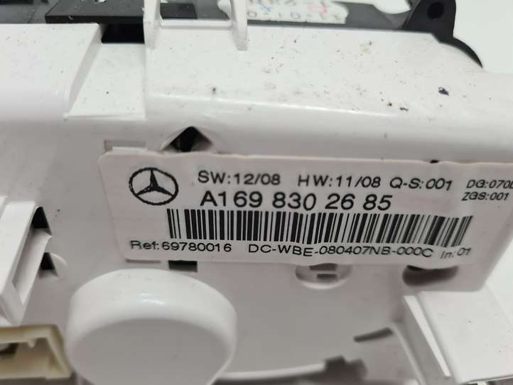 Mercedes-Benz A W169 (2004 - 2012)  A1698302685 Блок управления кондиционера воздуха / климата/ печки (в салоне)