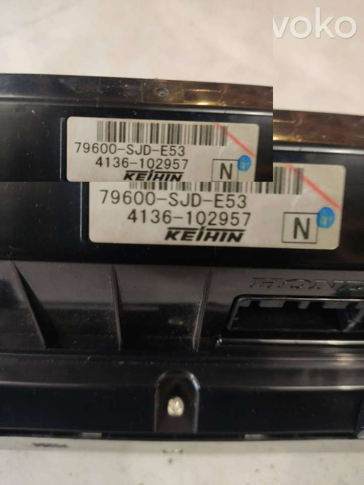 Honda FR-V (2004 - 2009)  79600SJDE53 Блок управления кондиционера воздуха / климата/ печки (в салоне)