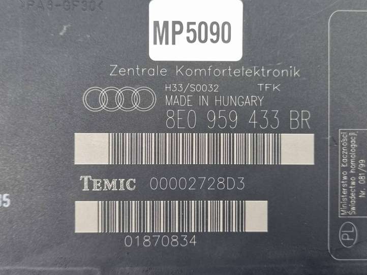 Audi A4 (2007 - 2011)  8E0959433BR Mодуль kомфортa