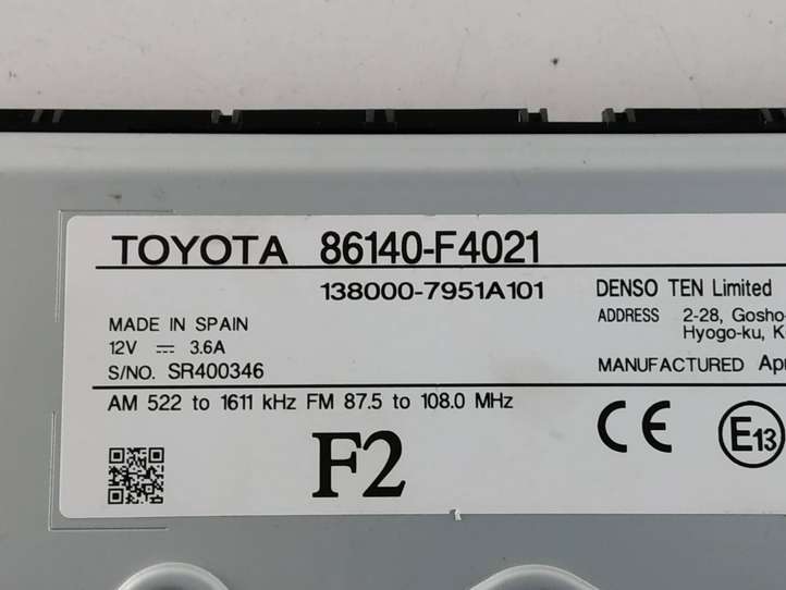 Toyota C-HR (2016 - 2022)  86140F4021 Экран/ дисплей / маленький экран