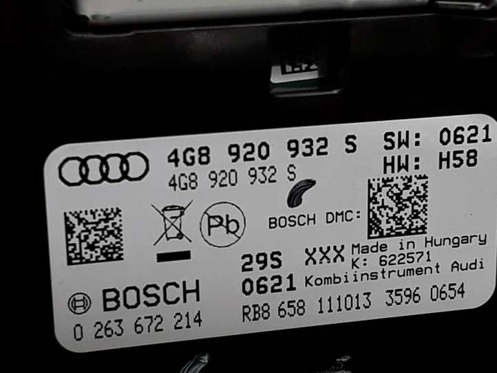 Audi A6 (2011 - 2014)  4G8920932S Спидометр (приборный щиток)