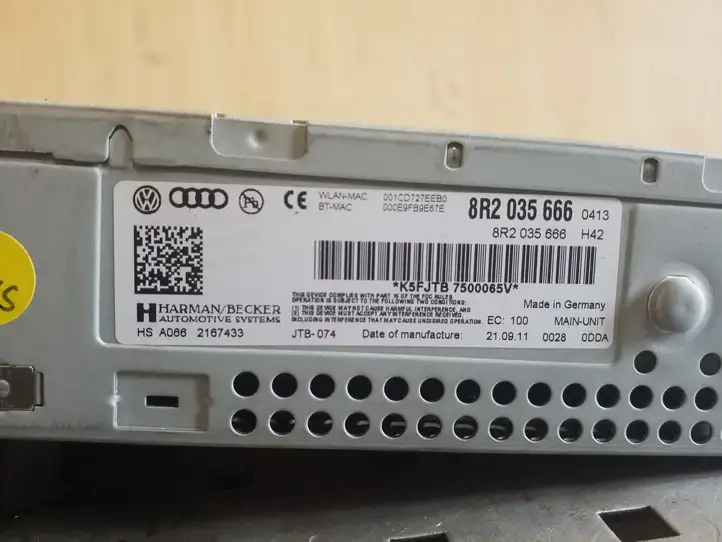 Audi S5 8T (2011 - 2016) 8R2035666 Магнитола / мультимедийная система — фото 2