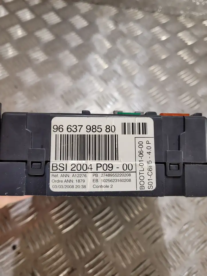 Citroen C4 (2008 - 2011) 9663798580 Модуль комфорта — фото 2