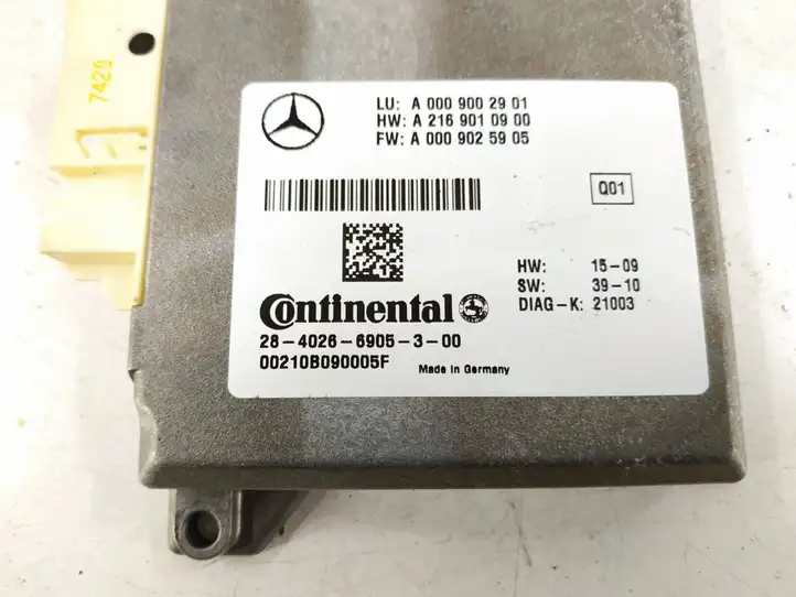 Mercedes-Benz E W212 (2009 - 2016) Блок управления круиз-контролем — фото 2