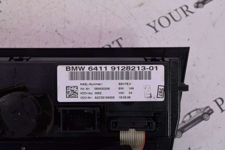 BMW 3 E90 E91 (2005 - 2012)  9128213 Блок управления кондиционера воздуха / климата/ печки (в салоне)