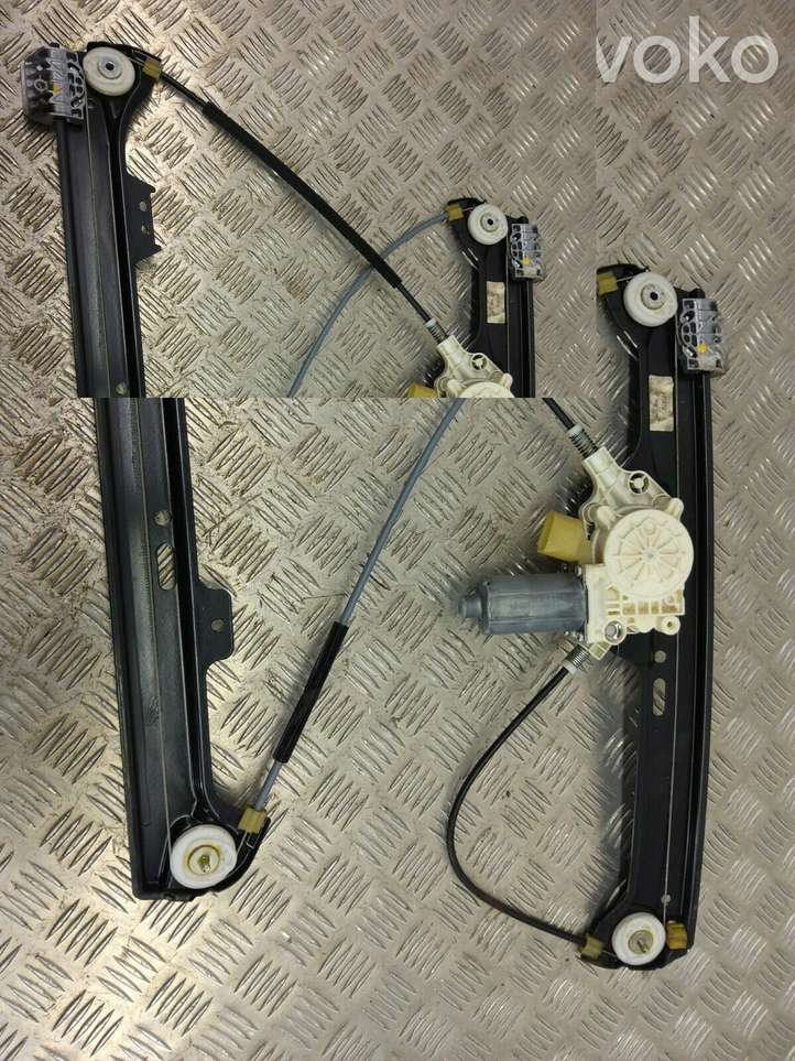 BMW 5 E60 E61 (2004 - 2010)  7184384E Передний комплект электрического механизма для подъема окна