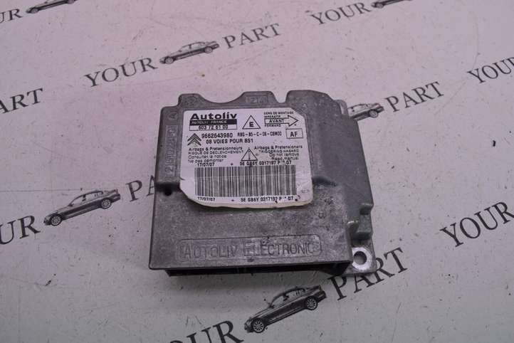 Citroen C4 (2004 - 2008)  9662643980 Блок управления надувных подушек