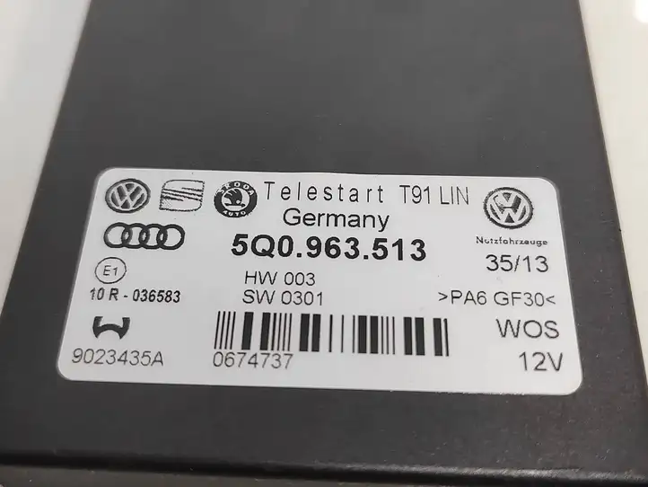 Volkswagen Golf VII (2013 - 2019) 5Q0963513 Блок управления автономным отопителем — фото 3