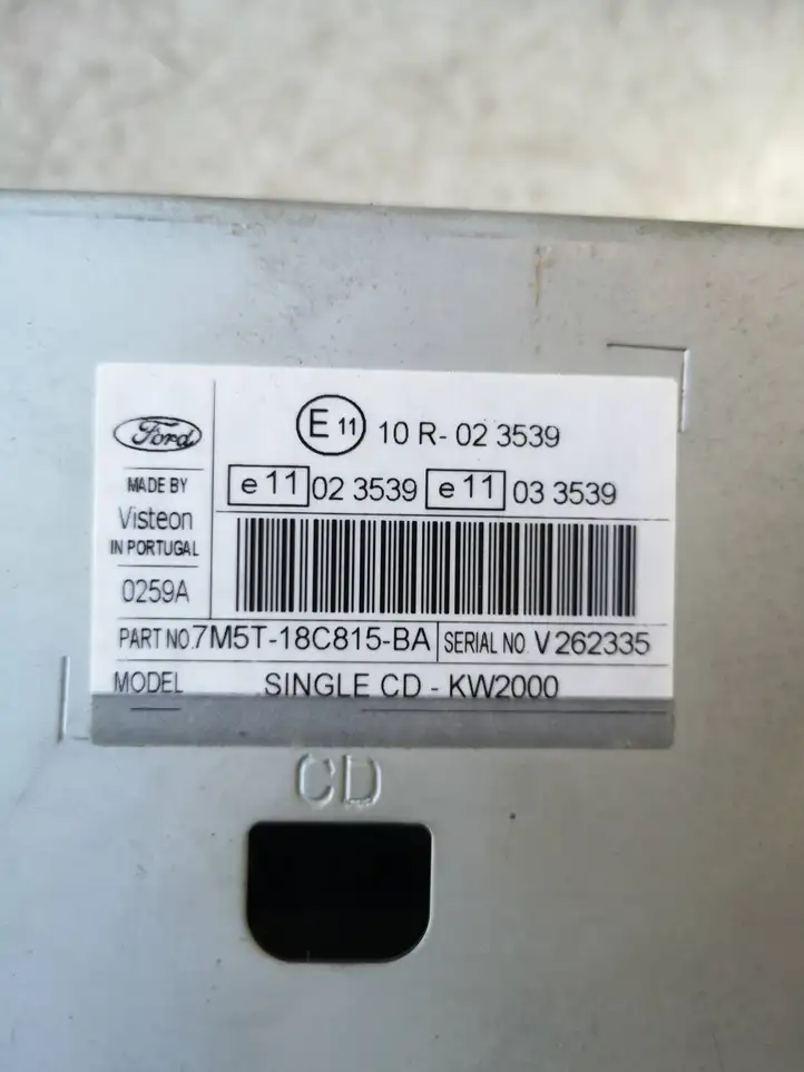 Ford Focus (2005 - 2008) 7M5T18C815BA Магнитола / мультимедийная система — фото 7