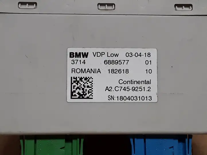 BMW 5 G30 G31 (2016 - ) 6889577 Блок управления пневмоподвеской — фото 2