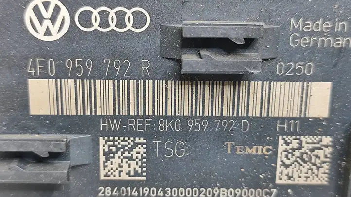 Audi A6 S6 C6 4F (2008 - 2011) 8K0959792D Блок управления дверью — фото 2