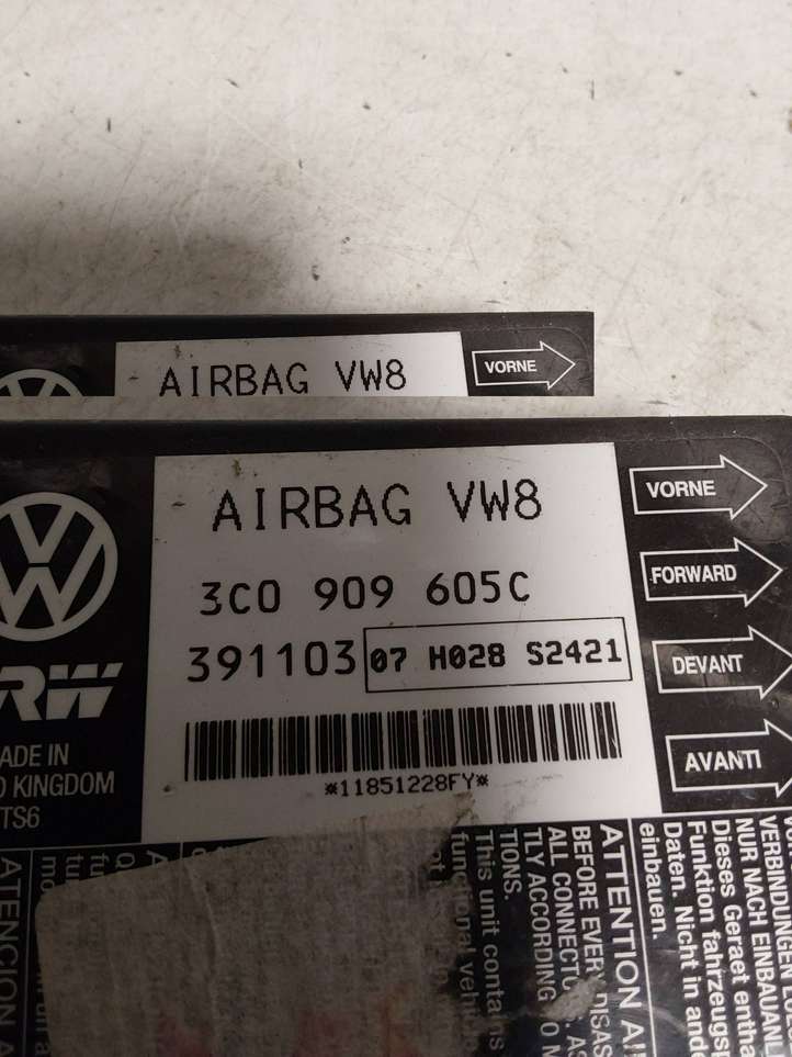 Volkswagen PASSAT B6 (2005 - 2010)  3C0909605C Блок управления надувных подушек