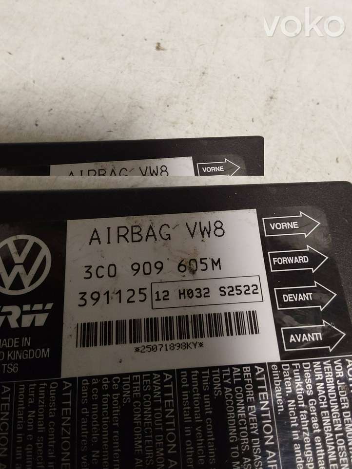 Volkswagen PASSAT B6 (2005 - 2010)  3C0909605M Блок управления надувных подушек