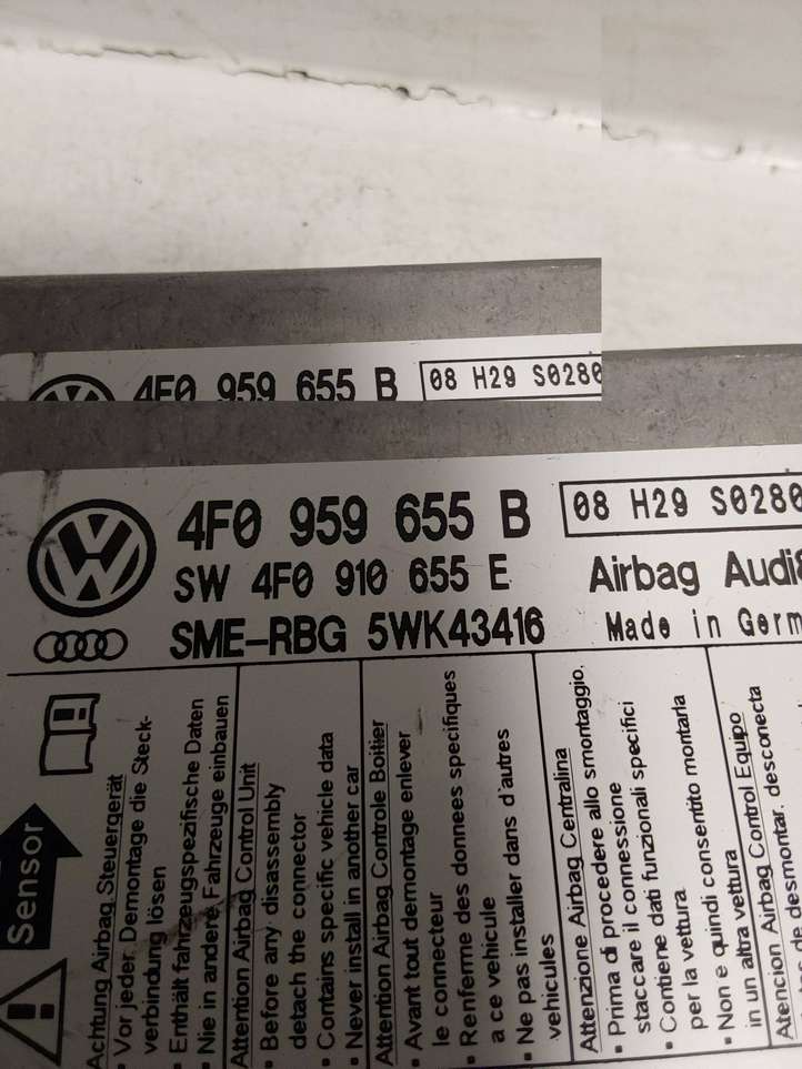 Audi A6 (2004 - 2008)  4F0959655B Блок управления надувных подушек