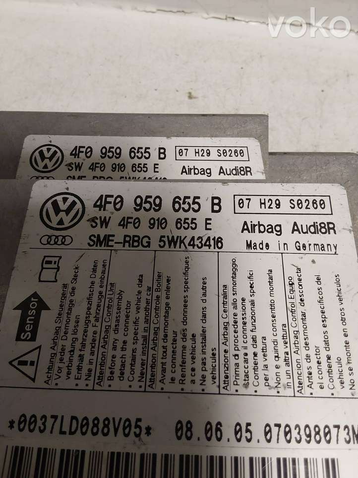 Audi A6 (2004 - 2008)  4F0959655B Блок управления надувных подушек