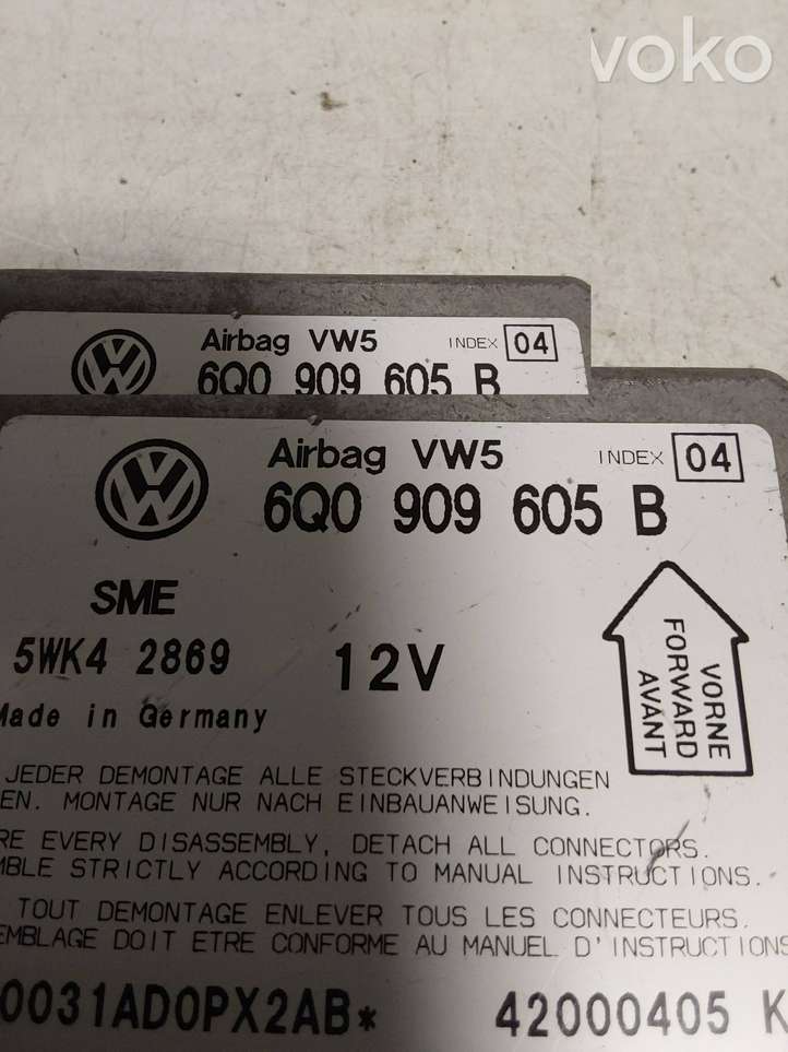 Volkswagen PASSAT B5.5 (2001 - 2005)  6Q0909605B Блок управления надувных подушек