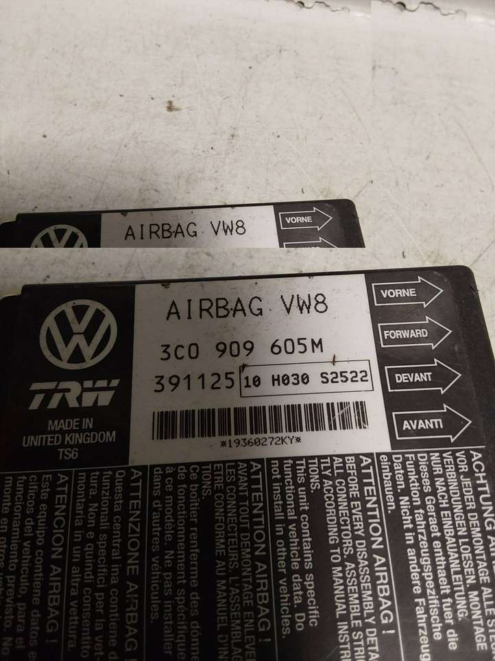 Volkswagen PASSAT B6 (2005 - 2010)  3C0909605M Блок управления надувных подушек
