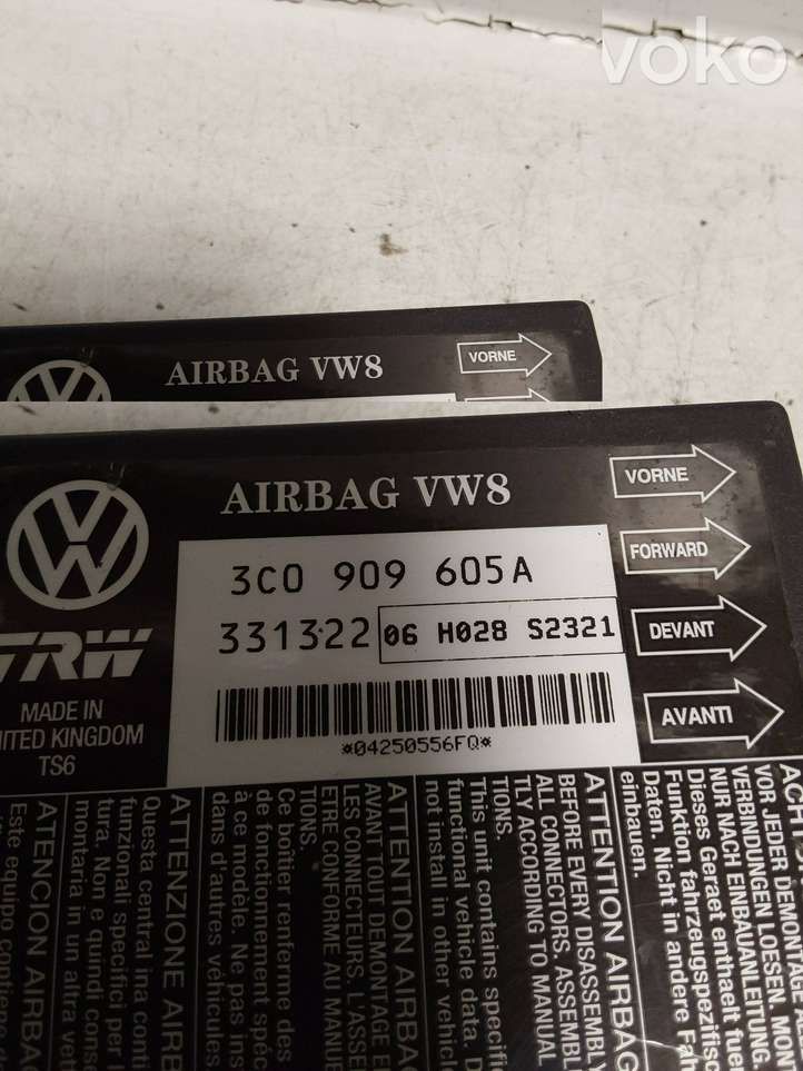 Volkswagen PASSAT B6 (2005 - 2010)  3C0909605A Блок управления надувных подушек