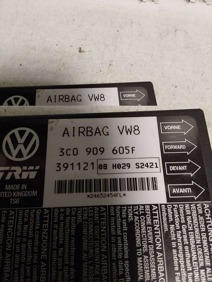 Volkswagen PASSAT B6 (2005 - 2010)  3C0909605F Блок управления надувных подушек