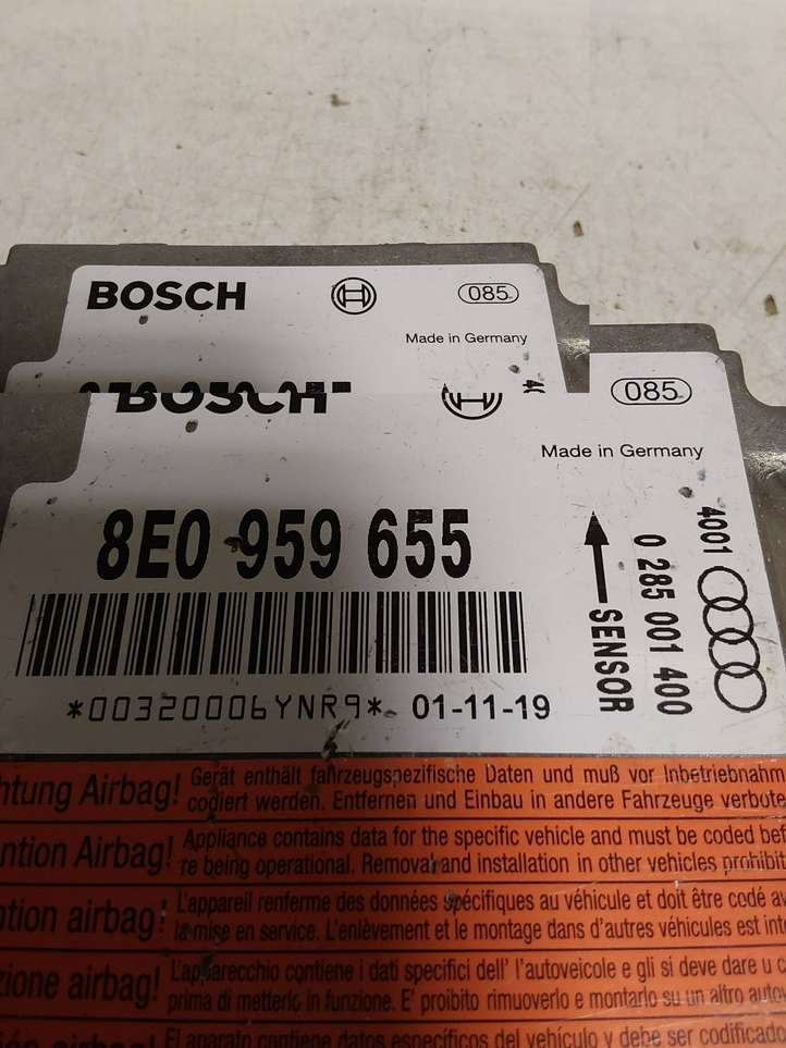 Audi A4 (2000 - 2006)  8E0959655 Блок управления надувных подушек