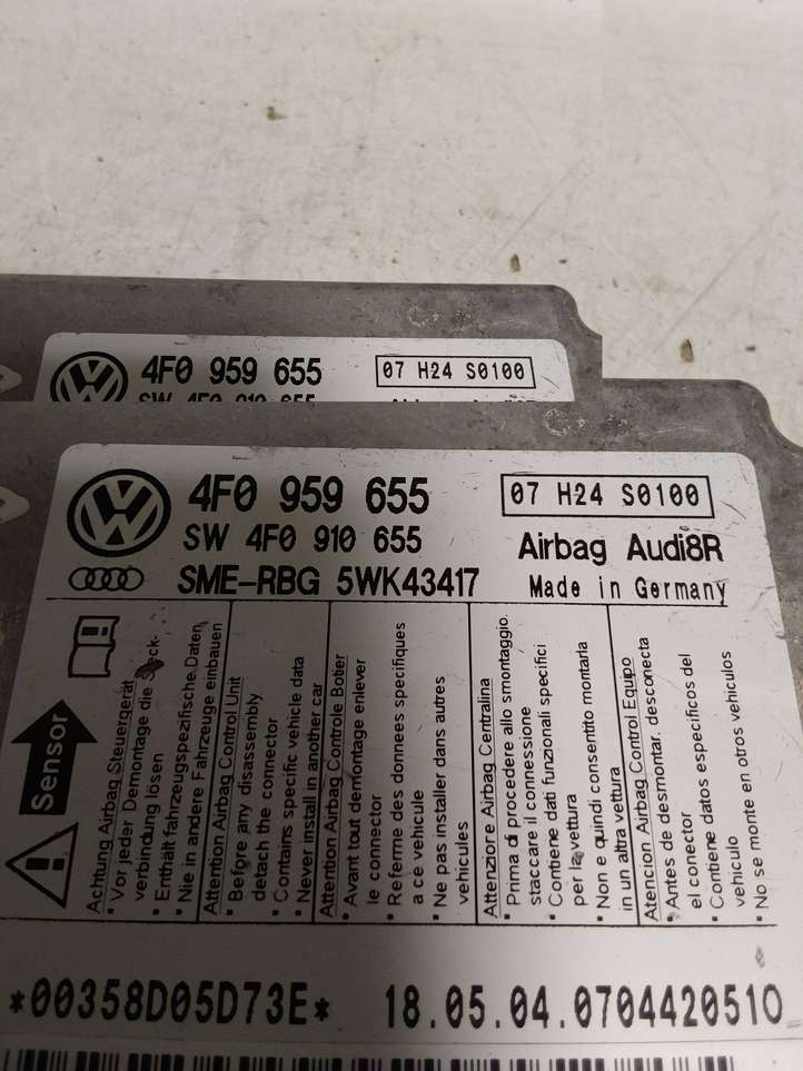 Audi A6 (2004 - 2008)  4F0959655 Блок управления надувных подушек