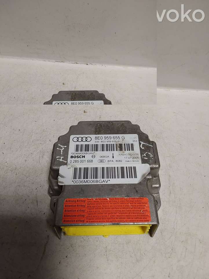 Audi A4 (2004 - 2009)  8E0959655G Блок управления надувных подушек