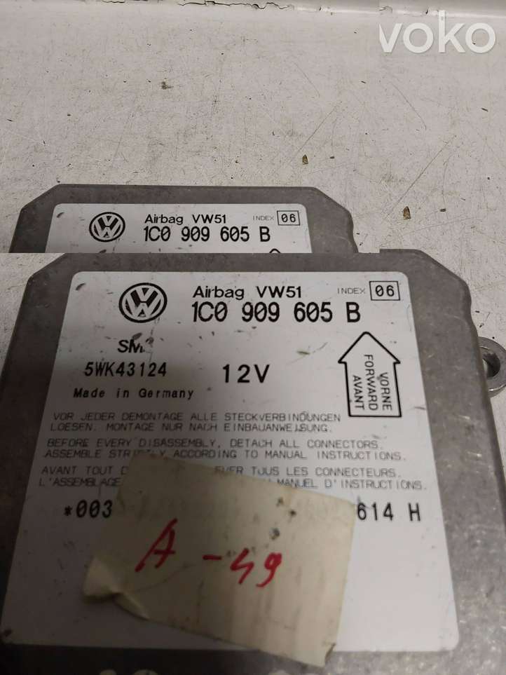 Volkswagen PASSAT B5.5 (2001 - 2005)  1C0909605B Блок управления надувных подушек