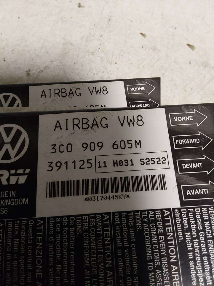 Volkswagen PASSAT B6 (2005 - 2010)  3C0909605M Блок управления надувных подушек