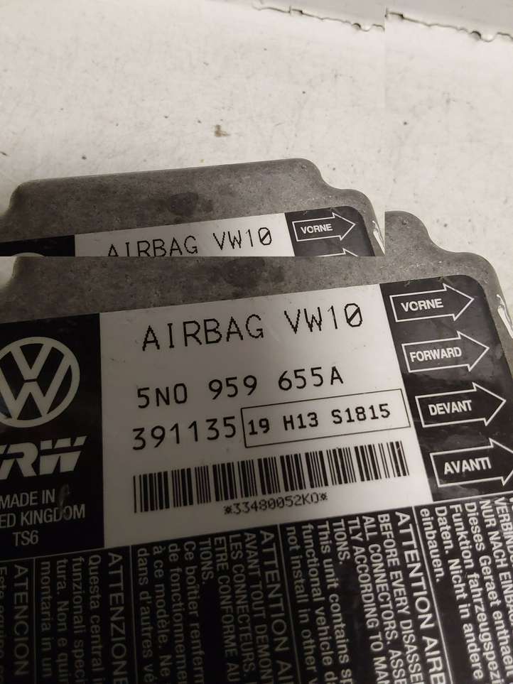 Volkswagen PASSAT B6 (2005 - 2010)  5N0959655A Блок управления надувных подушек
