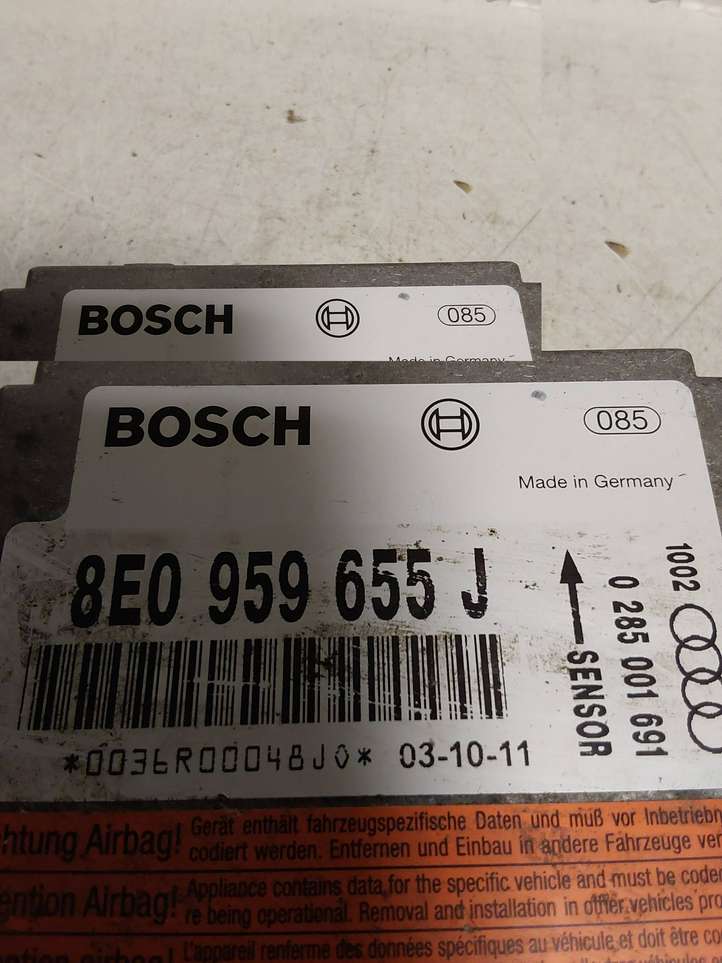 Audi A4 (2000 - 2006)  8E0959655J Блок управления надувных подушек