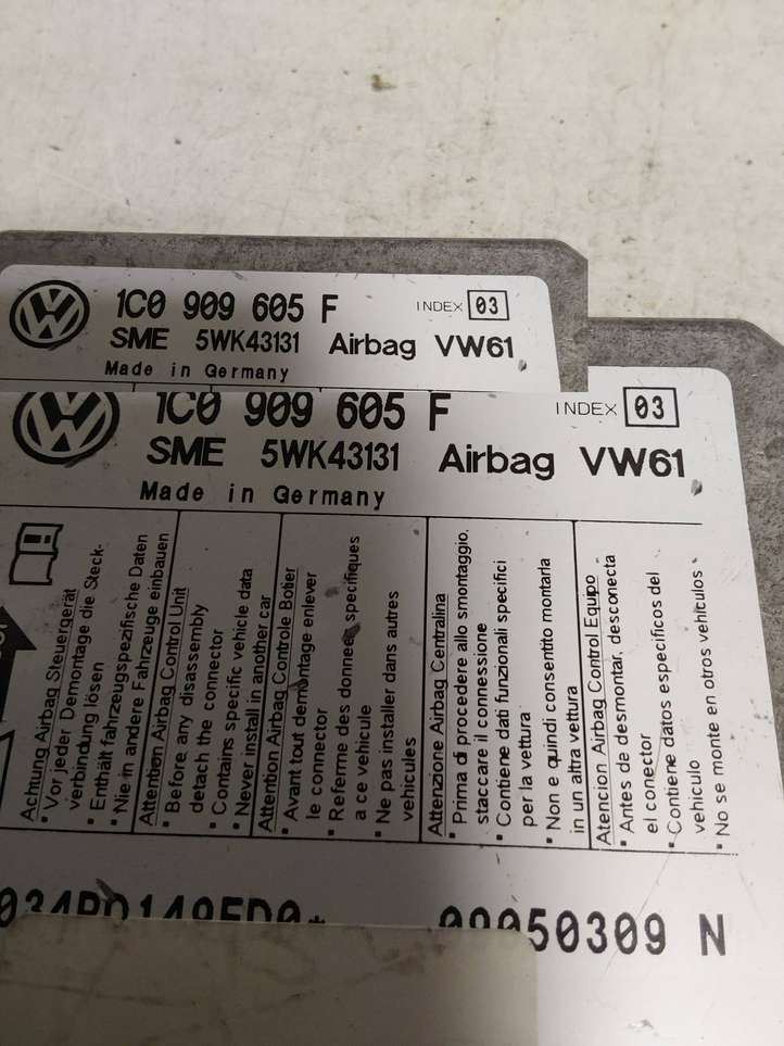 Volkswagen Sharan (2003 - 2010)  1C0909605F Блок управления надувных подушек