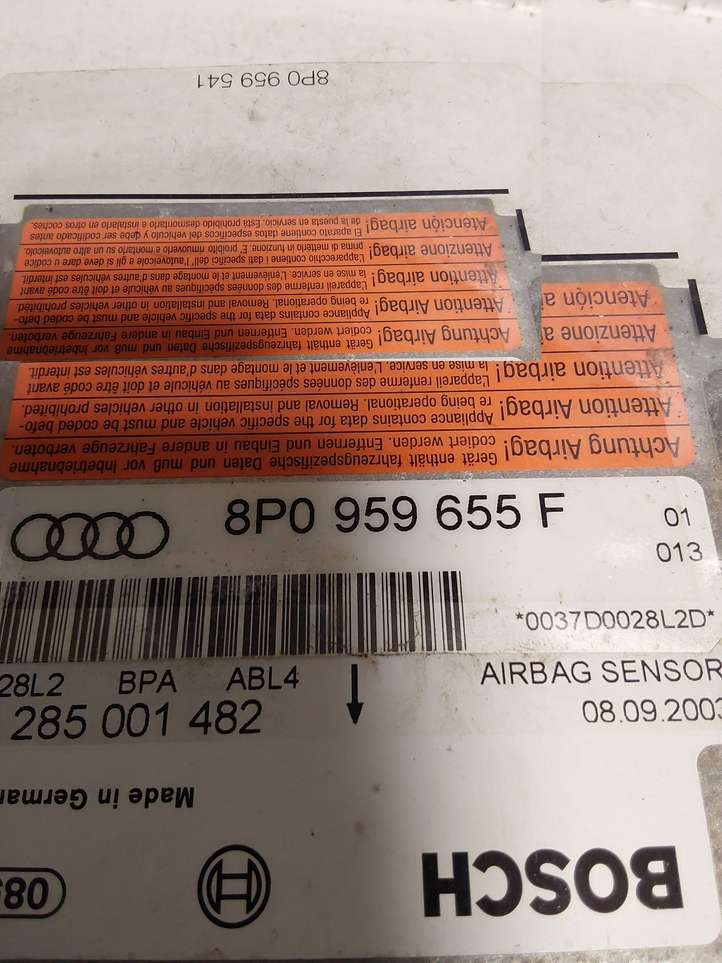 Audi A3/S3 8P (2003 - 2005)  8P0959655F Блок управления надувных подушек