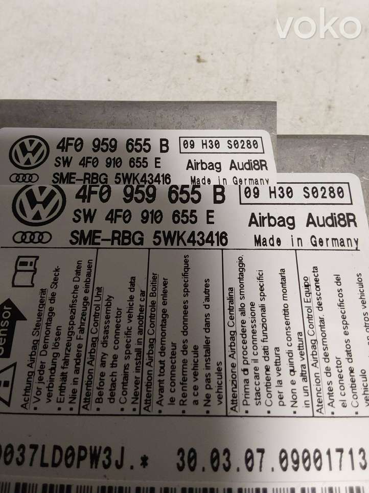 Audi A6 (2004 - 2008)  4F0959655B Блок управления надувных подушек