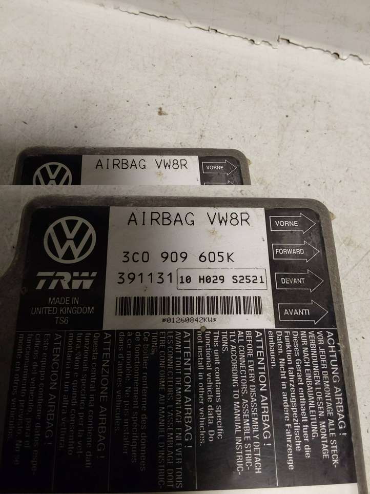 Volkswagen PASSAT B6 (2005 - 2010)  3C0909605K Блок управления надувных подушек