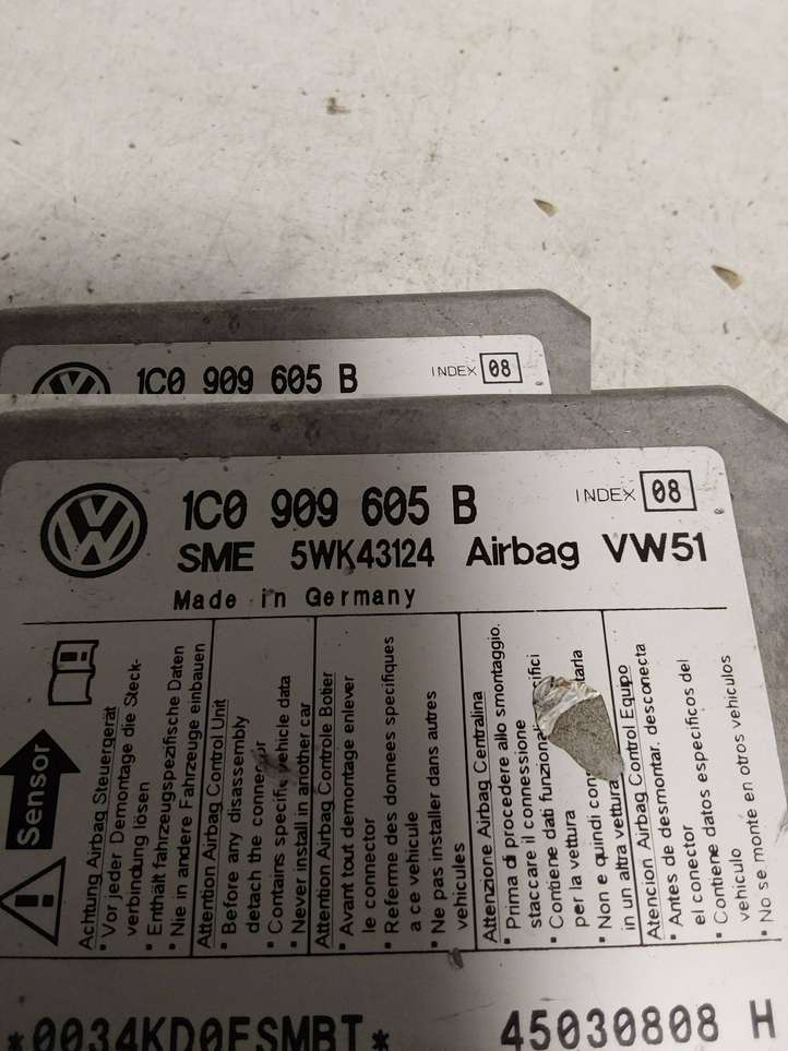 Volkswagen PASSAT B5.5 (2001 - 2005)  1C0909605B Блок управления надувных подушек