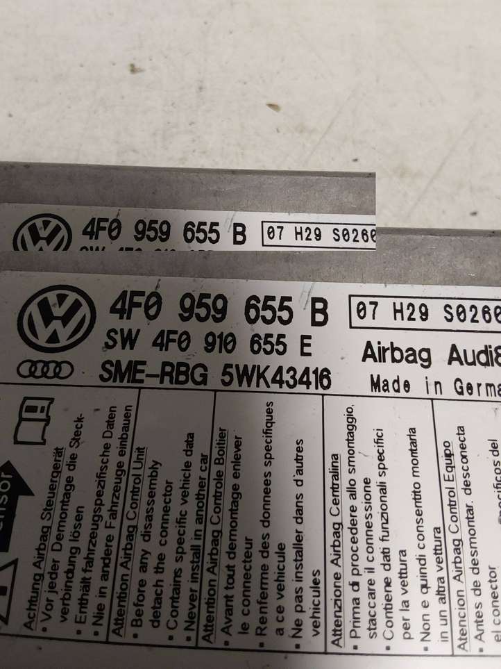 Audi A6 (2004 - 2008)  4F0959655B Блок управления надувных подушек