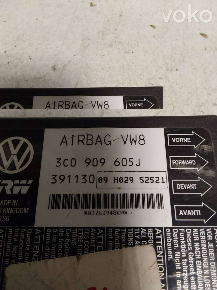 Volkswagen PASSAT B6 (2005 - 2010)  3C0909605J Блок управления надувных подушек