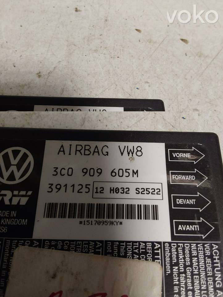 Volkswagen PASSAT B6 (2005 - 2010)  3C0909605M Блок управления надувных подушек