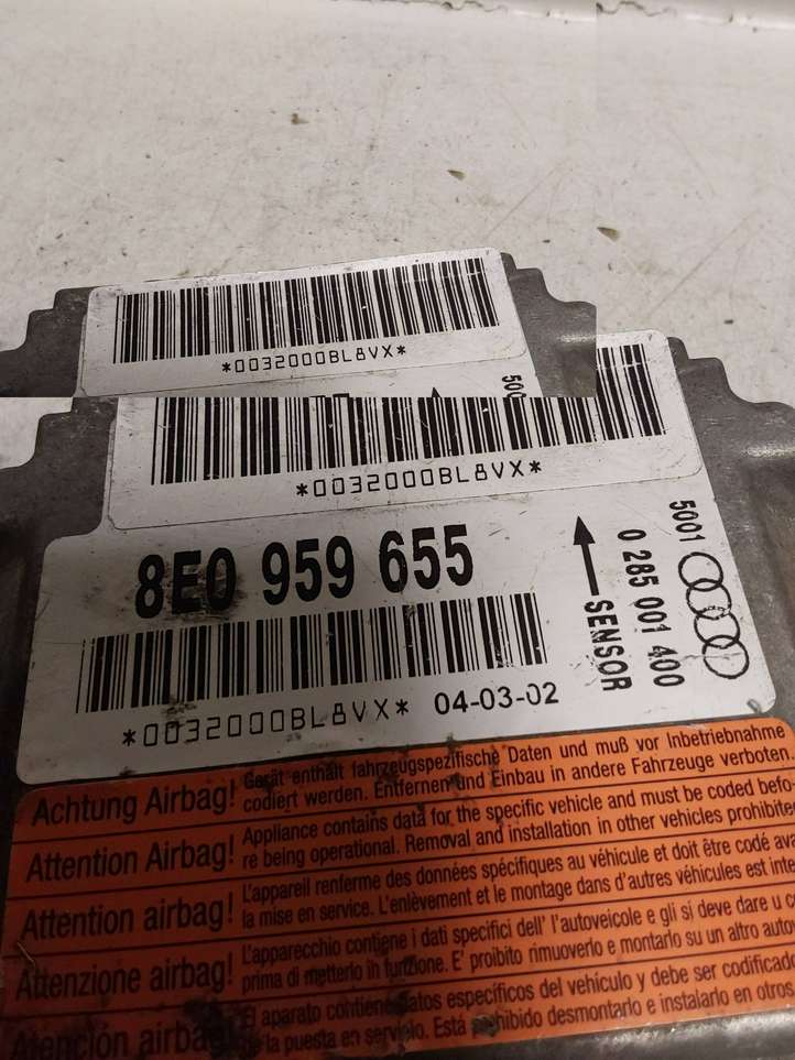 Audi A4 (2000 - 2006)  8E0959655 Блок управления надувных подушек