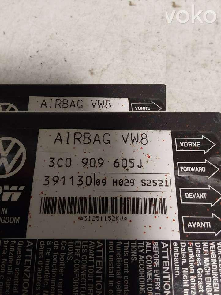 Volkswagen PASSAT B6 (2005 - 2010)  3C0909605J Блок управления надувных подушек