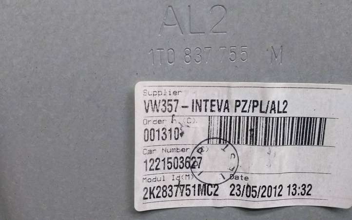 Volkswagen Caddy (2010 - 2015)  1T0837755 Передний комплект электрического механизма для подъема окна