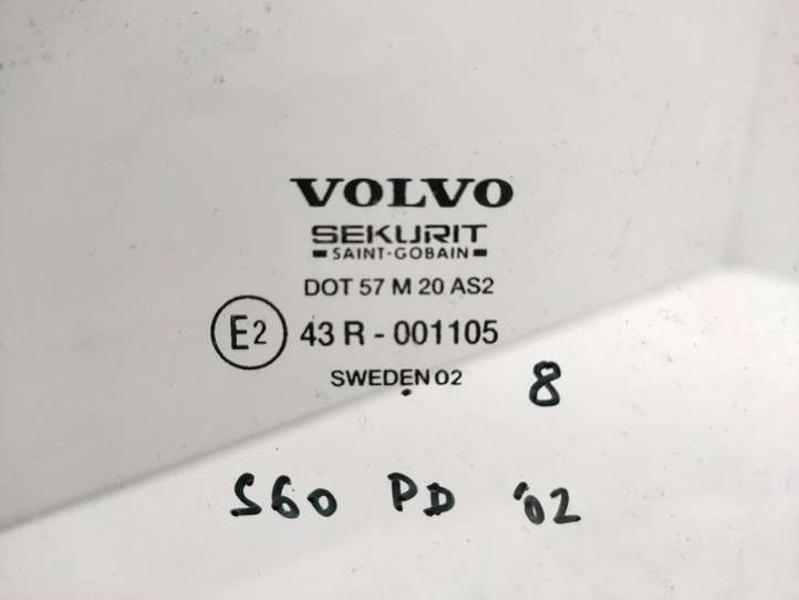 Volvo S60 (2000 - 2004)  43R001105 Основное стекло передних дверей (четырехдверного автомобиля)